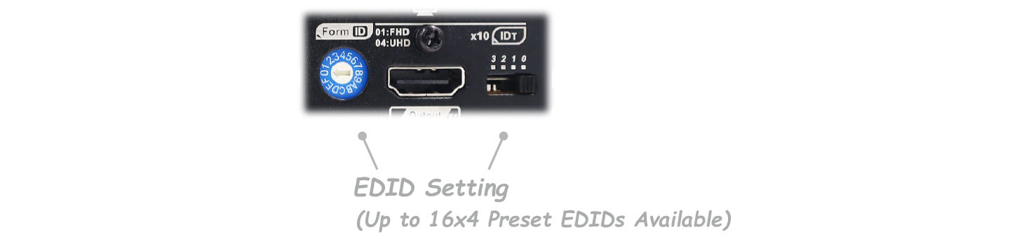 4K HDMI矩陣切換器-EDID設置